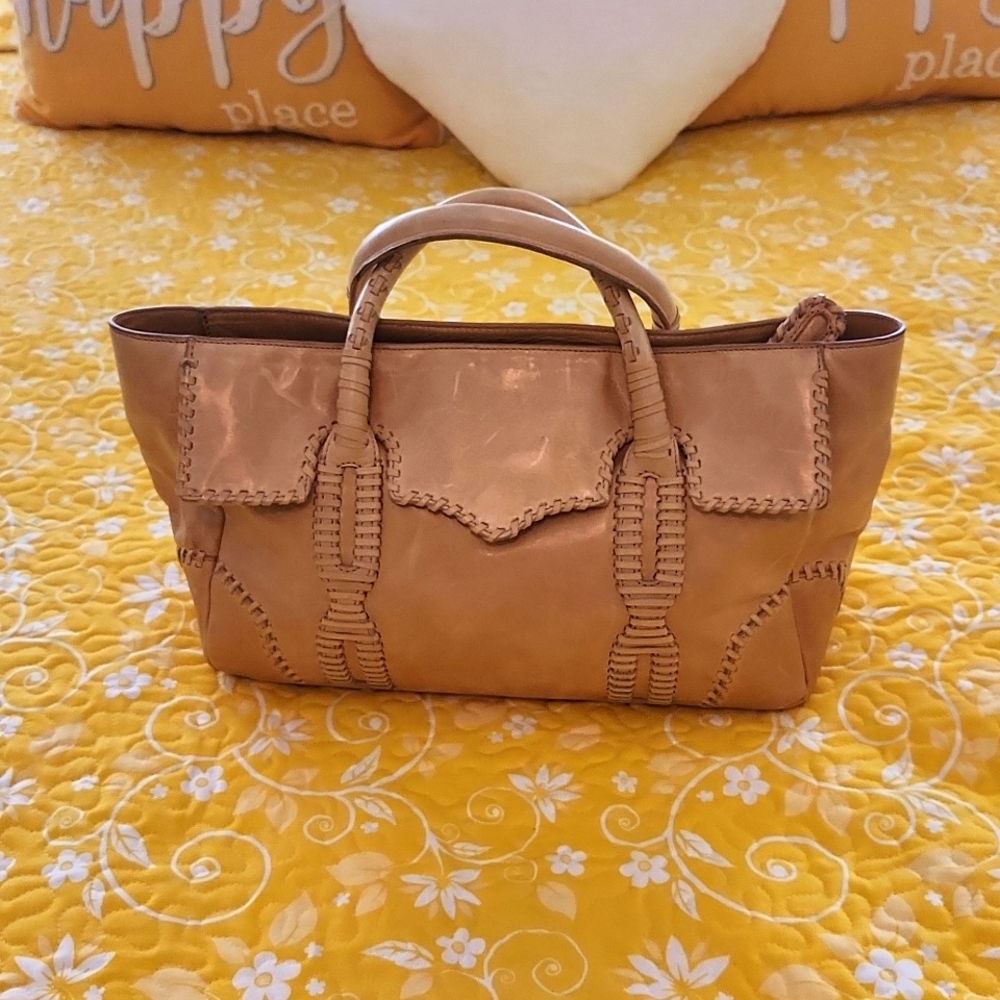Rebecca Minkoff tan leather handbag